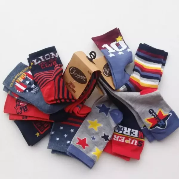 Lot De 10 Paires Chaussettes Tendances Enfants Filles et Garçons TOP Confort CHEVIGNON Principale