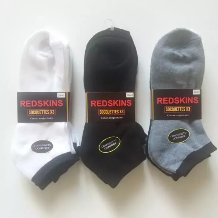 Lot de 9 Paires Socquettes RedSkins avec Coussinets Top Confort