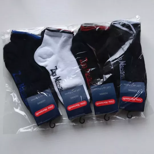 Lot de 12 Paires Socquettes Chaussettes Courtes de Qualité Zitta Marianelli Arrière