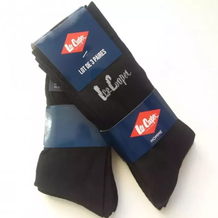 Lot De 6 Paires De Chaussettes Noires Mi Longues LEE COOPER Principale