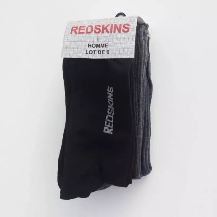 Lot de 6 Paires de Chaussettes Classiques Mi Hautes REDSKINS Principale