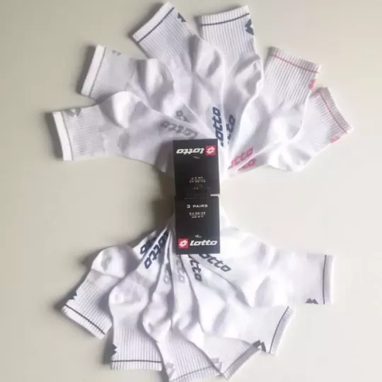 Lot de 6 Paires de Chaussettes Courtes LOTTO Extensibles Top Confort Face