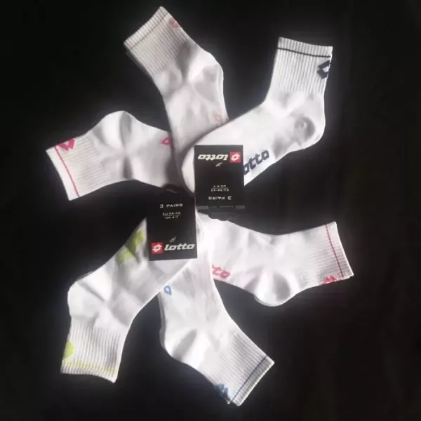 Lot de 6 Paires de Chaussettes Courtes LOTTO Extensibles Face