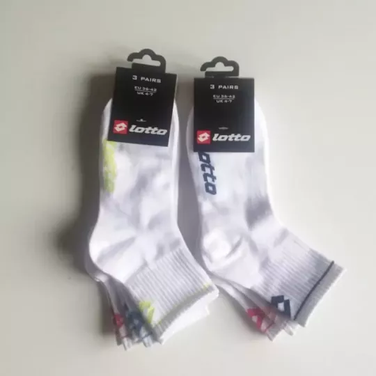 Lot de 6 Paires de Chaussettes Courtes LOTTO Extensibles Autres
