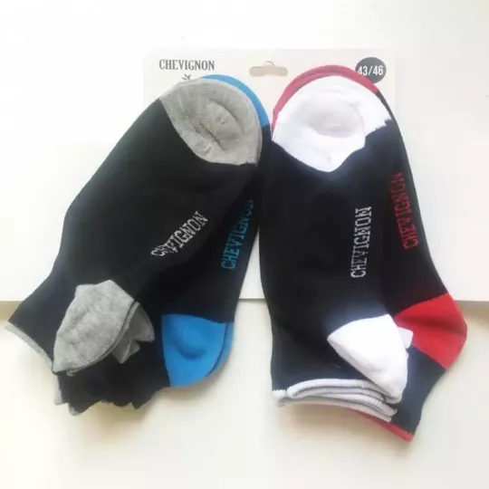 Lot De 6 Paires De Chaussettes Socquettes Courtes CHEVIGNON Talons