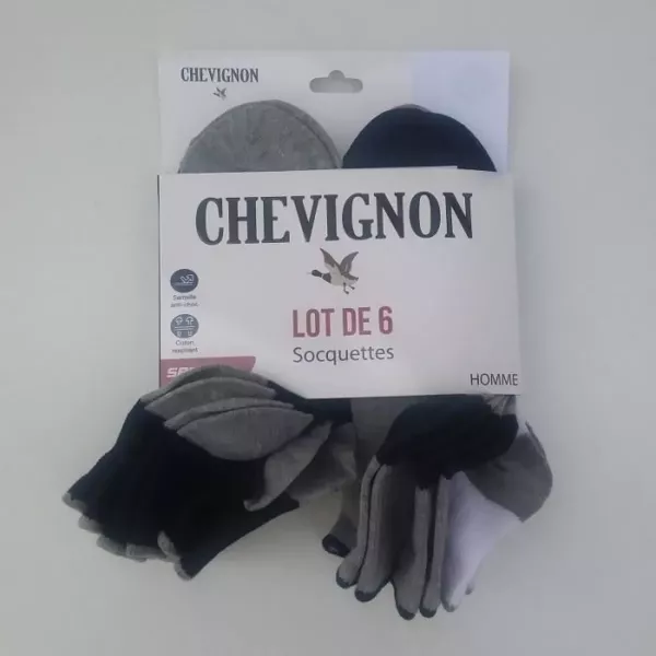 Lot De 6 Paires De Chaussettes Socquettes Courtes Marque CHEVIGNON Principale