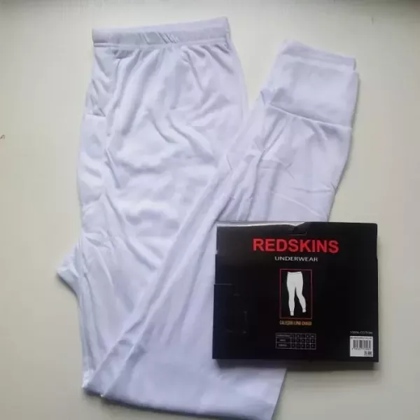 Caleçons Longs Hommes Chauds et Doux du S au 2XL Blanc REDSKINS Principale