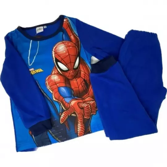 Pyjama 2 Pieces Polaire Enfants SPIDERMAN Bleu Clair 5 Tailles Autres