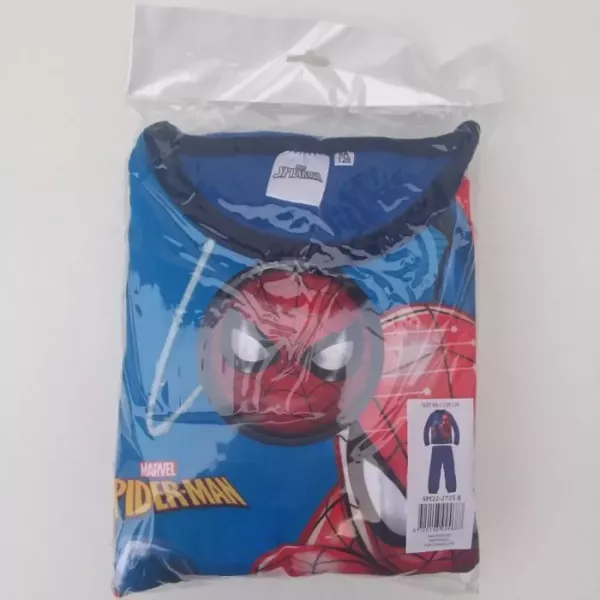 Pyjama 2 Pieces Polaire Enfants SPIDERMAN Bleu Clair 5 Tailles Emballage