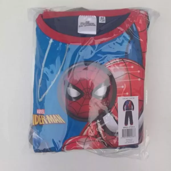 Pyjama 2 Pieces Polaire Enfants SPIDERMAN Rouge-Bleu 5 Tailles Emballage