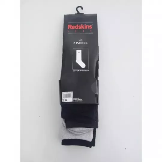 Chaussettes de Ville REDSKINS Lot de 5 Paires Classes et Confortables Etiquette