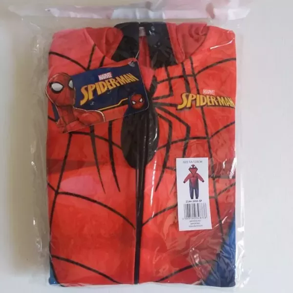 Pyjama Combinaison Polaire Enfants Spiderman 6 Tailles Emballage