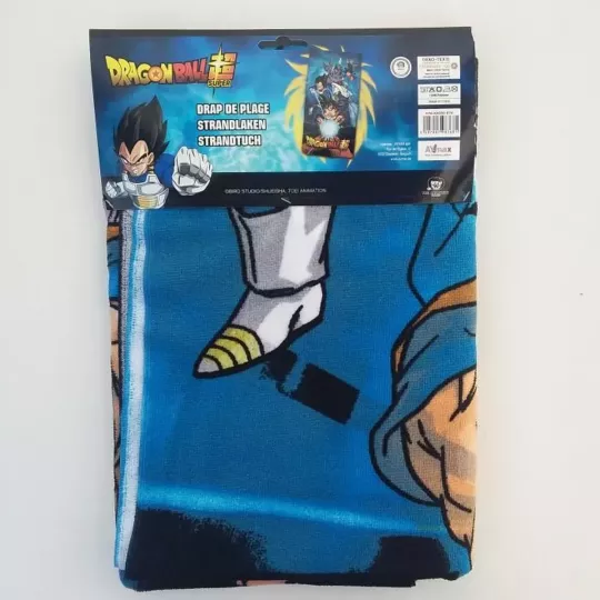 Serviette Drap De plage, Piscine Microfibres  DRAGON BALL Z SUPER Face Arrière