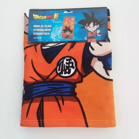 Serviette Drap De plage, Piscine Microfibres  DRAGON BALL Z BULLES Face