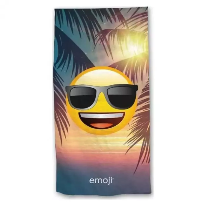 Serviette Drap De plage, Piscine Microfibres émoji Smiley Principale