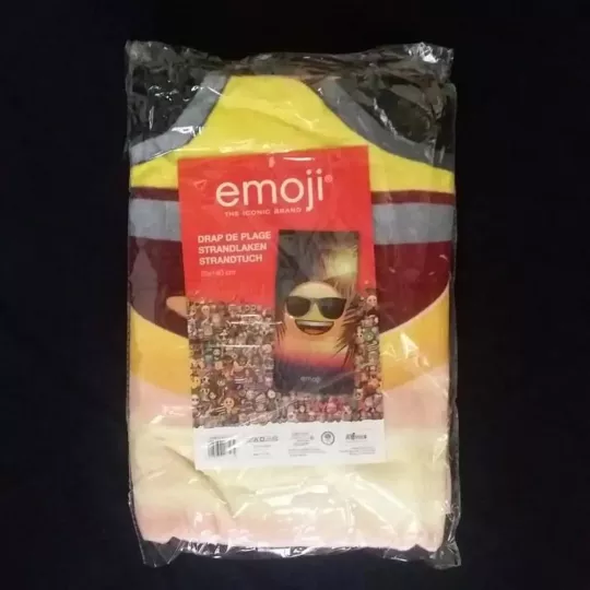 Serviette Drap De plage, Piscine Microfibres émoji Smiley Etiquette
