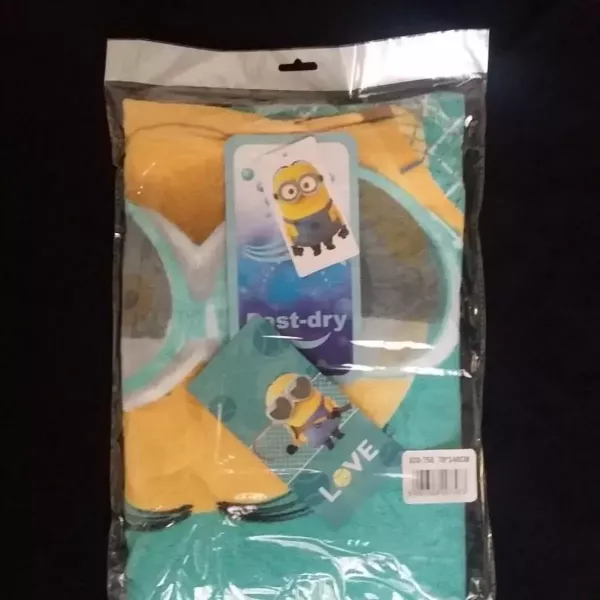 Serviette Drap De Plage, Piscine Microfibres Les Minions Love Etiquette
