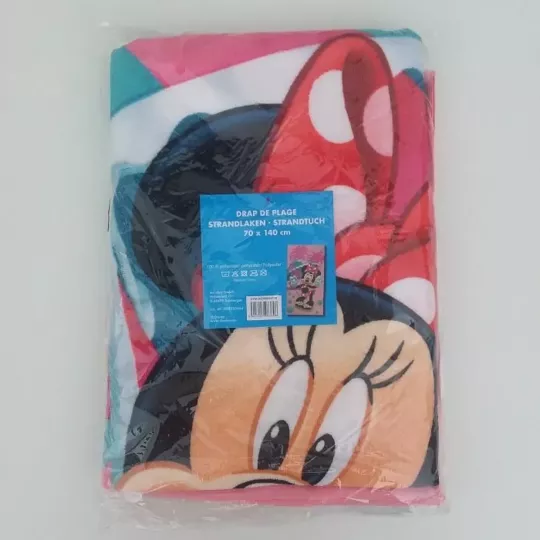 Serviette Drap De Plage, Piscine Microfibres Minnie Etiquette
