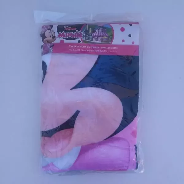 Serviette Drap De Plage, Piscine Microfibres Minnie Mannequin Etiquette Face