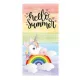 Serviette De Plage Piscine Drap De Bain Microfibres Licorne HellO SummeR Principale