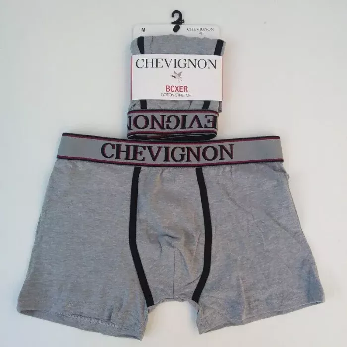 Caleçon Boxer Hommes CHEVIGNON du S au 2XL Au Choix Gris/Noir Principale