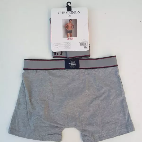 Caleçon Boxer Hommes CHEVIGNON du S au 2XL Au Choix Gris/Noir Arrières