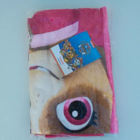 Serviette Drap De plage, Piscine Microfibres PAT PATROUILLE STELLA Emballage