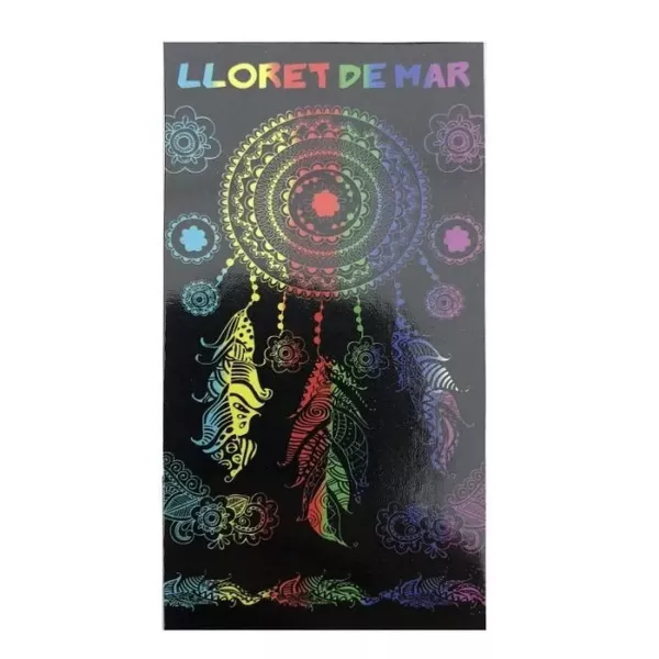 Serviette De Plage Drap De Bain Microfibres Attrape Rêves Noire Principale