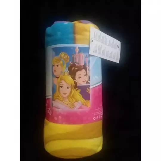 Plaid Petite Couverture Polaire Princesses Disney Etiquette