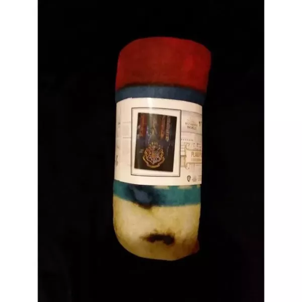 Plaid Petite Couverture Polaire Harry Potter 4 Ecoles Emballage