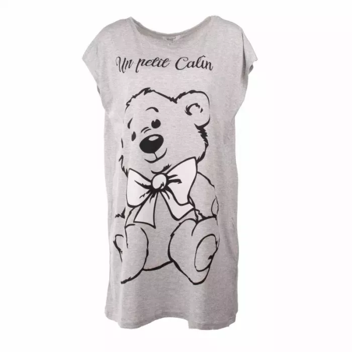 Chemises de Nuit Grise Taille Unique Coton Marque Française ETINCELLE Principale