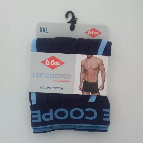 Caleçon Boxer Hommes LEE COOPER du S au 2XL au Choix Bleu Emballage