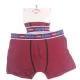 Caleçon Boxer Hommes LEE COOPER du S au 2XL Bordeaux-Noir Face
