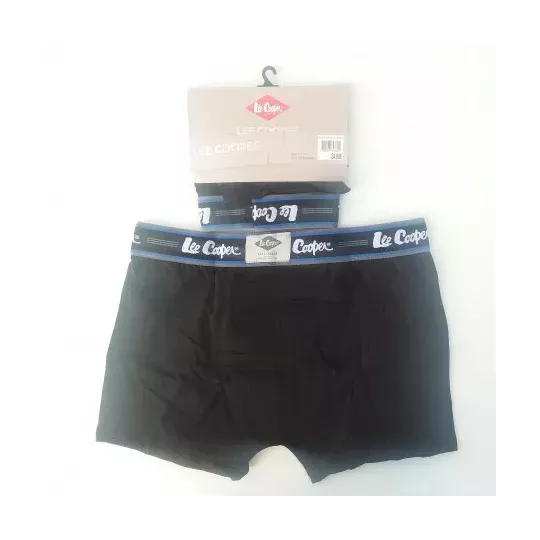 Caleçon Boxer Hommes LEE COOPER du S au 2XLNoir-Bleu Derriere