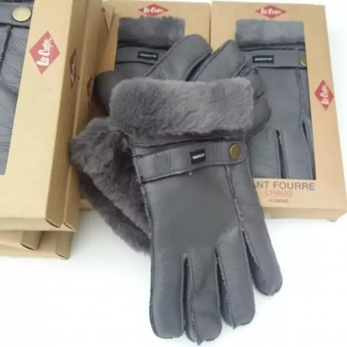 Gants Fourrés Lee Cooper imperméables et Chauds Gris Principale