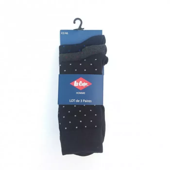 Lot De 3 Paires De Chaussettes Classiques Lee Cooper 3 Couleurs Principale