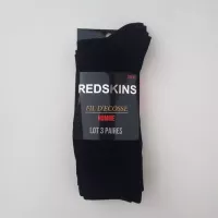 Lot De 3 Paires Chaussettes REDSKINS Fil d'Ecosse 100% Cotton Noires Principale