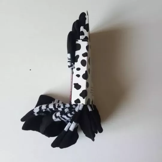 Lot de 3 Paires de Chaussettes Imprimés d'Animaux 36/42 Noires Autre