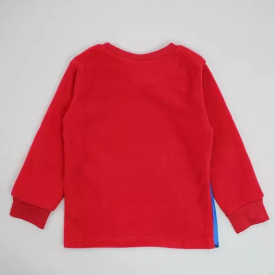 Pyjama 2 Pieces Polaire Enfants ROI LION Rouge 6 Tailles Haut Dos