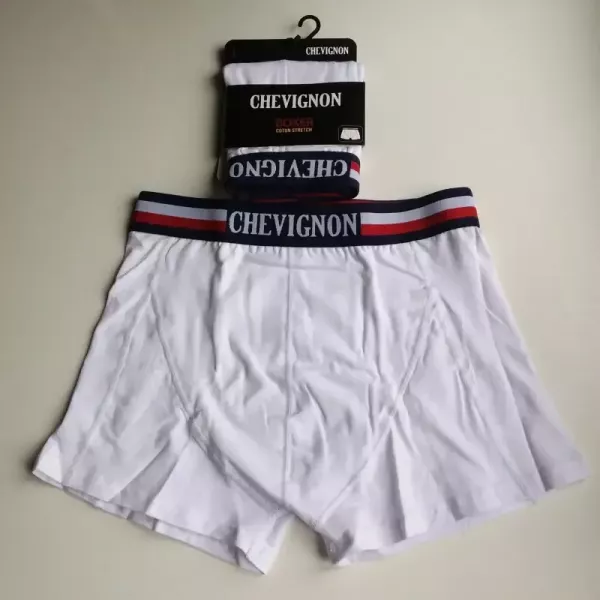 Caleçon Boxer Hommes CHEVIGNON Du S au 2XL Au Choix Blanc Face