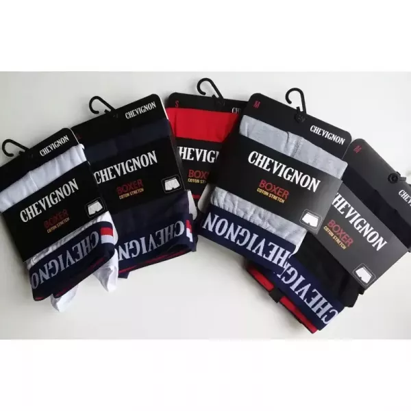 Caleçon Boxer Hommes CHEVIGNON Du S au 2XL Au Choix Blanc Differentes couleurs