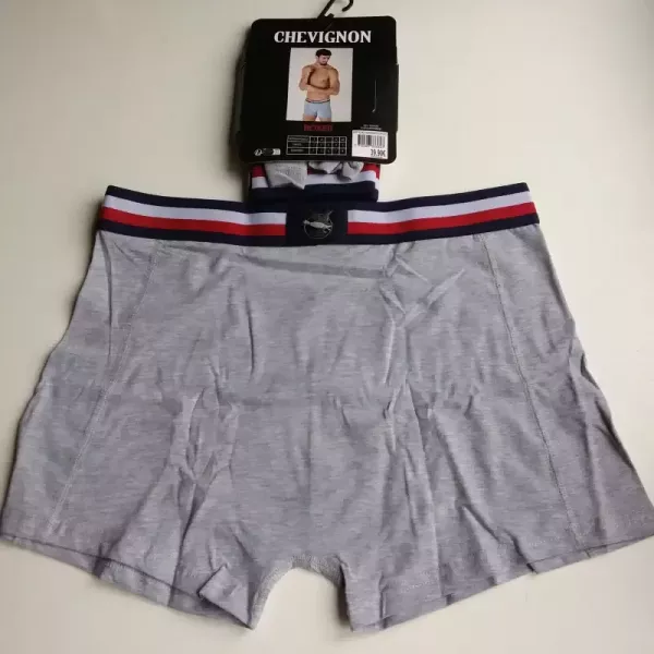 Caleçon Boxer Hommes CHEVIGNON Du S au 2XL Au Choix Gris Clair Arriere