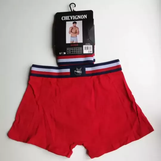 Caleçon Boxer Hommes CHEVIGNON Du S au 2XL Au Choix Rouge Arriere