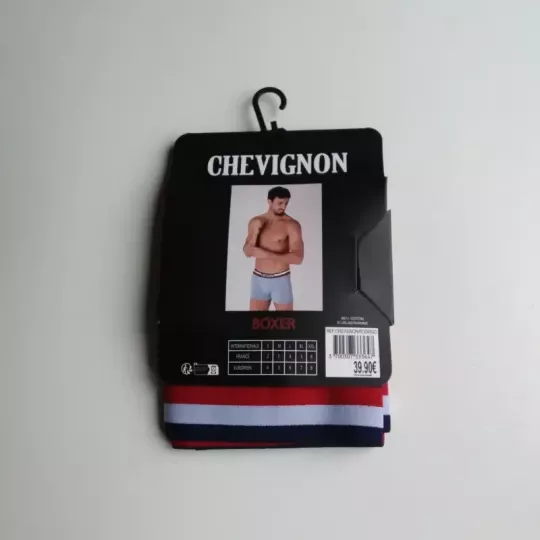 Caleçon Boxer Hommes CHEVIGNON Du S au 2XL Au Choix Rouge Emballage