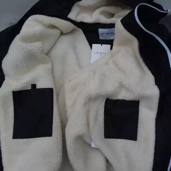 Vestes 3quarts Coupe Vent Imperméables Doublées Sherpa CHEVIGNON Noire Du S Au XXL Interieur