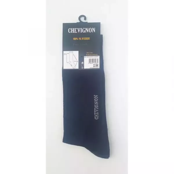 Pack Luxe 5 paires Chaussettes Chevignon 100% Coton Fil D'écosse Style jacquard Etiquette