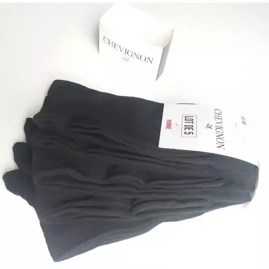 Pack de 5 paires Chaussettes Chevignon Couleurs Noire Unie Autres