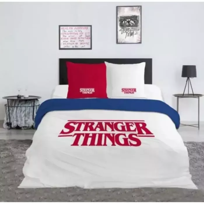 Stranger Things Housse de Couette + 2 Taies D'oreiller 100% Coton Principale