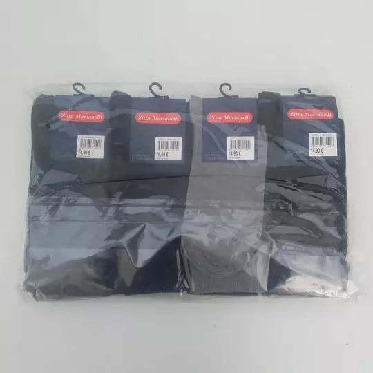 Lot de 12 Paires Chaussettes de Villes jacquard  Mi Longues ZITTA MARIANELLI Emballage