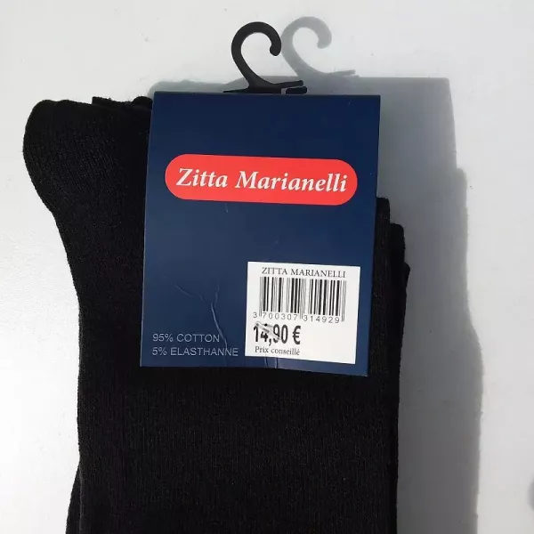 Lot de 12 Paires Chaussettes de Villes Unies Mi Longues ZITTA MARIANELLI Prix Conseiller